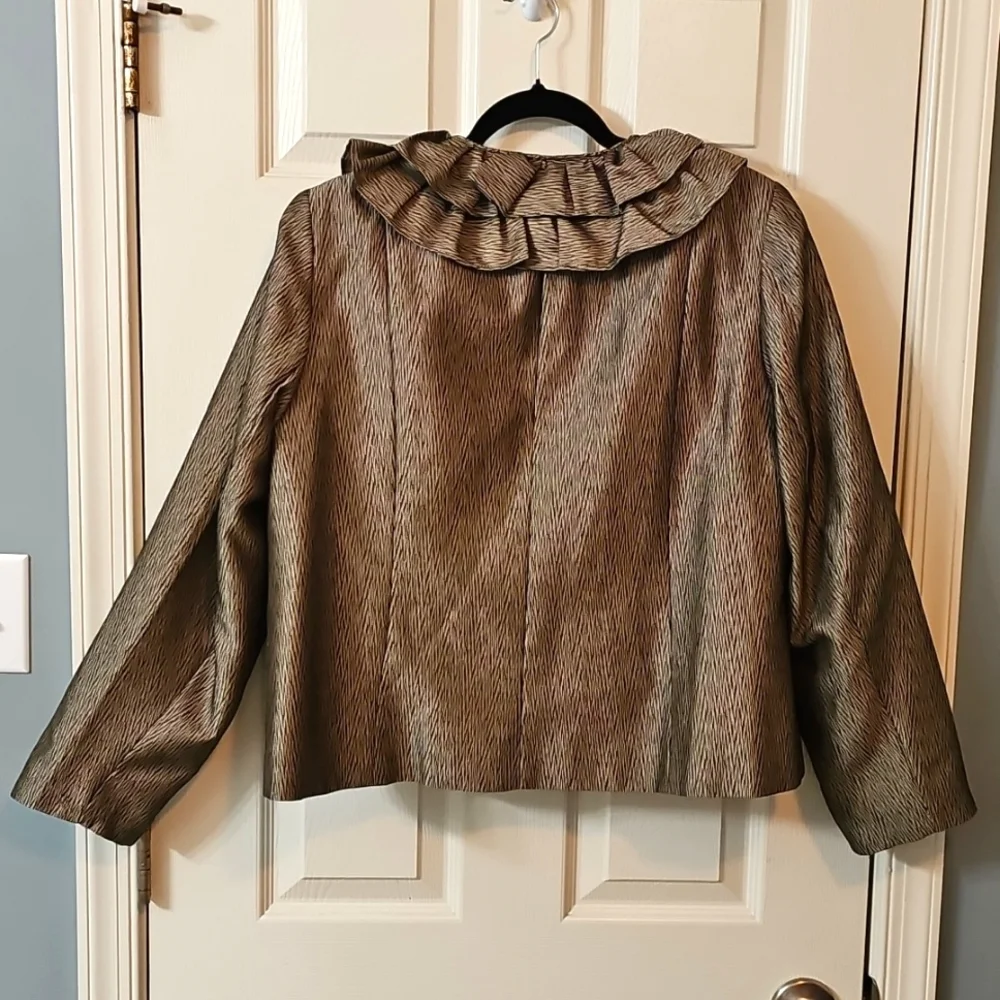 Nicolette Ruffled Blazer Jacket Elegant Wear Office Wear Career Minimalist - Picture 10 of 16